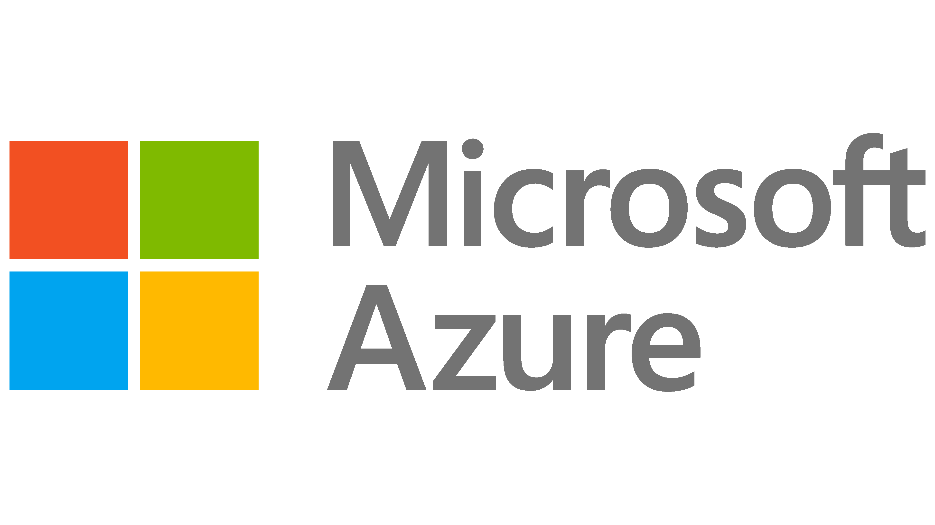 Microsoft Azure logo with four colorful squares in red, green, blue, and yellow next to the text 'Microsoft Azure'.